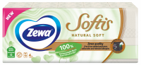 Хустинки паперові Zewa Softis Natural Soft 10х9шт