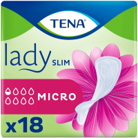 Прокладки Tena урологічні жіночі lady slim Micro 18шт
