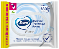 Туалетний папір Zewa Pure moist вологий 80шт