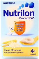 Каша Nutricia дитяча Nutrilon 4 молочна кукуруд.рис. 225г х6