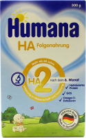 Суміш  Humana НА 2 Гіпоалергенна з пребіотиками 500гх2