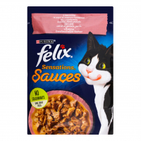 Корм Фелікс Sensation з лососем у соусі для котів 85г