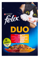 Корм Фелікс Duo з яловичина+птиця у желе для котів 85г