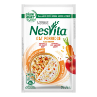 Каша Nestle Nesvita вівсяна яблуко-морква та льон 35г