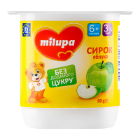 Сирок Milupa 3% яблуко б/цукру 90г