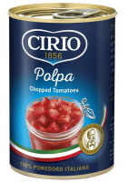 Томати Cirio popla нарізані в томатному соку ж/б 400г