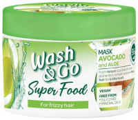 Маска Wash&Go для волосся Avocado and Aloe 300мл