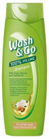 Шампунь Wash & Go з оліями аргану-мигдаль-ромашка 360мл