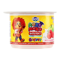 Йогурт Lactel Локо Моко малина-яблуко 1,5% ст.115г