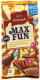 Шоколад Корона Maxfun арахіс, колор.драже, карамель 160г