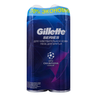 Піна для гоління Gillette Series Чутлива Шкіра, 2 шт.*250 мл