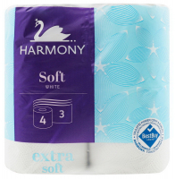 Папір туалетний Harmony Soft 4рул.3-шар.