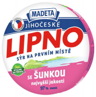 Сир плавлений Madeta Lipno з шинкою 60% 8*17,5г