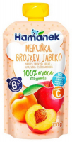 Пюре Hamanek яблуко абрикос персик 100г