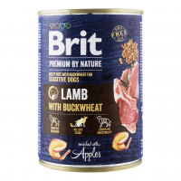 Корм Brit Premium by nature для собак з ягням 400г
