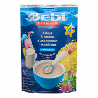 Каша Bebi Premium для солодких снів 3 злаки малина/меліса 200г