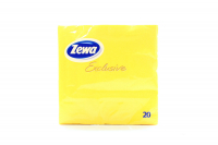 Серветки паперові сервірувальні Zewa Exclusive 33*33см Жовті, 20 шт.