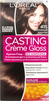 Фарба-догляд для волосся без аміаку L'Oreal Paris Casting Creme Gloss №415 Морозний Каштан