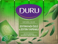 Мило тверде Duru Natural Olive Оливкова олія та листя оливи, 4 шт.*150 г