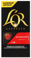 Кава LOR Espresso Splendente смажена мелена в капсулах 52г