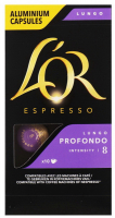 Кава LOR Espresso Profondo смажена мелена в капсулах 52г
