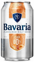 Пиво Bavaria Peach б/а ж/б 0,33л