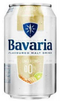 Пиво Bavaria Ginger Lime б/а ж/б 0,33л