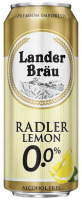 Пиво Lander Brau Radler Lemon б/a ж/б 0.5л