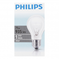 Лампа Philips А55 75W Е27 ES прозора