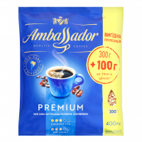 Кава Ambassador Premium розчинна 400г х3