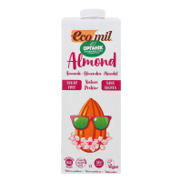 Молоко рослинне EcoMil з мигдалю б/цукру з протеїном 1л х6