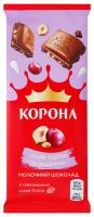 Шоколад Корона молочний лісові горіхи та родзинки 85г х24
