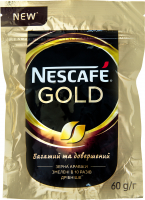 Кава Nescafe Gold розчинна сублімована 60г