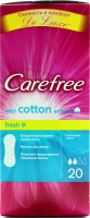 Щоденні гігієнічні прокладки Carefree Cotton Fresh, 20 шт.