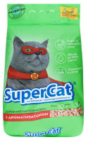 Наповнювач для котів Супер Кет зел. 3кг