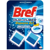 Чистячі кубики для зливного бачка Bref Duo-Cubes Активна Чистота 2в1, 2 шт.