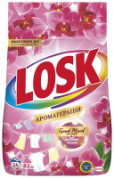 Порошок пральний Losk АТ аромат Малазійської квітки 2100г