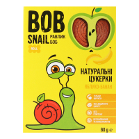 Цукерки Bob Snail натуральні яблуко-банан 60г