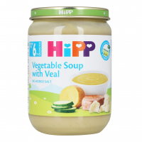 Суп Hipp овочевий з телятиною с/б 190г