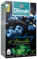 Чай Dilmah Цейлонський чорний смак лохина та ваніль 20*1,5г