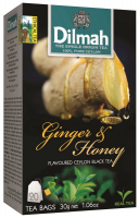 Чай Dilmah Цейлонський чорний смак імбир та мед 20*1,5г