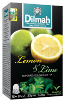 Чай Dilmah Цейлонський чорний смак лимон та лайм 20*1,5г