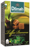 Чай Dilmah Цейлонський чорний смак карамелі та банану 20*1,5г