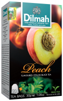 Чай Dilmah Цейлонський чорний смак персика 20*1,5г