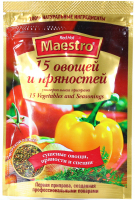 Приправа Maestro 15 овочей та пряностів 25г 