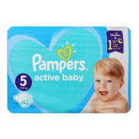 Підгузки Pampers active baby-dry 11-16кг 42шт. х6