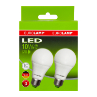Лампа EuroLamp LED 10W E27 4000K м`яке світло 2шт.