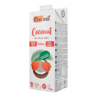 Молоко рослинне EcoMil з кокосу без цукру 1л х6