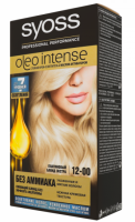 Фарба для волосся без аміаку Syoss Oleo Intense №12-00 Платиновий Блонд Екстра