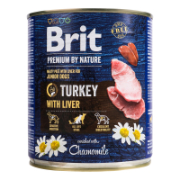 Корм Brit Premium by nature для собак з індичкою 800г х12